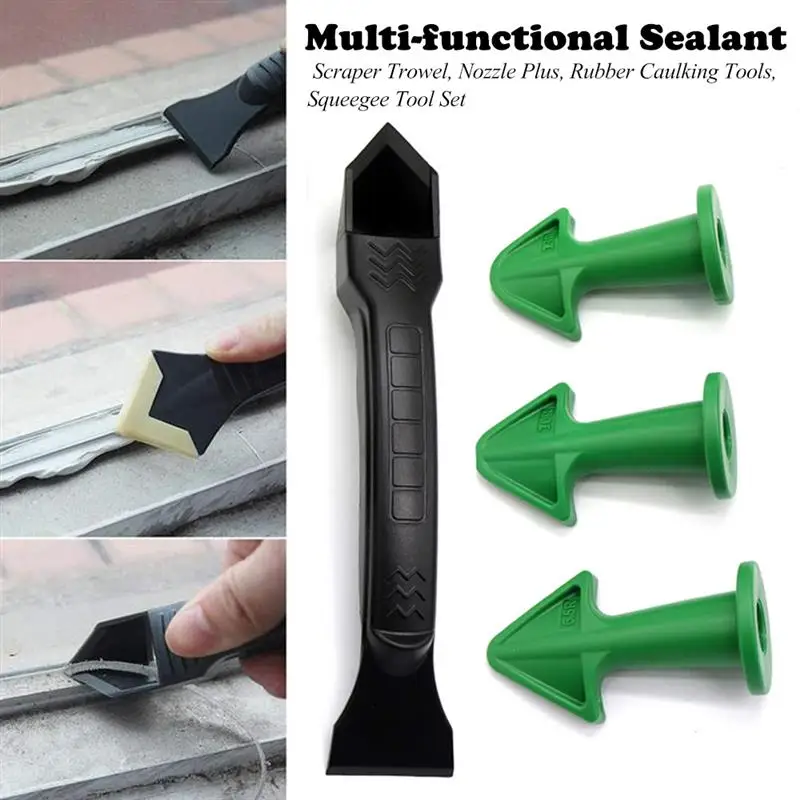 4 шт./компл. многофункциональный скребок для герметика и Мастерок с насадками