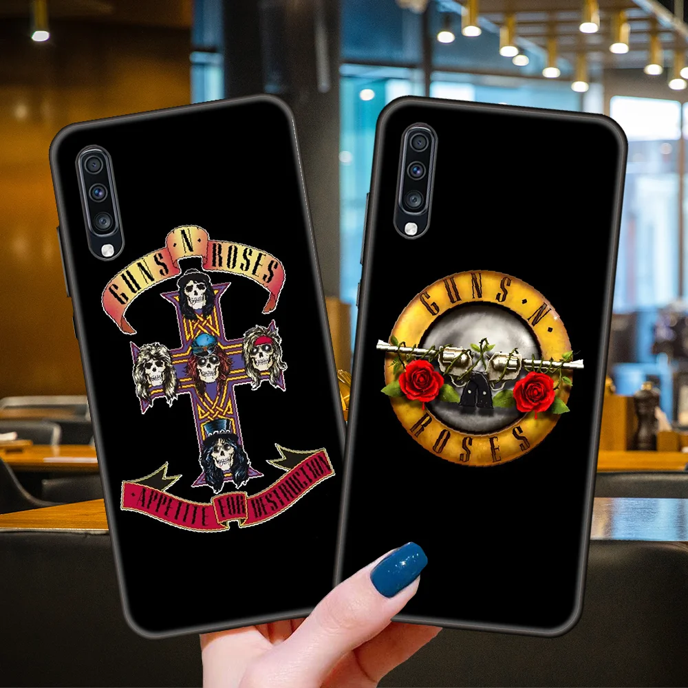 Чехол для Samsung Galaxy A70 A71 A51 A50 A40 A30 A10 A20 E S черный мягкий силиконовый рок-группа Guns N'