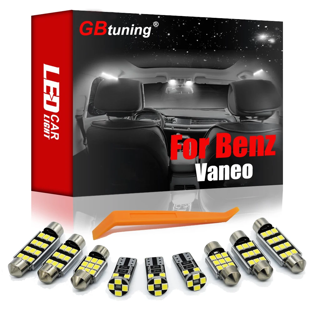 

GBtuning Canbus LED Interior Light Kit 10PCS For Mercedes Benz Vaneo (2002 2003 2004 2005) Vehicle Indoor Dome Bulb Accessories