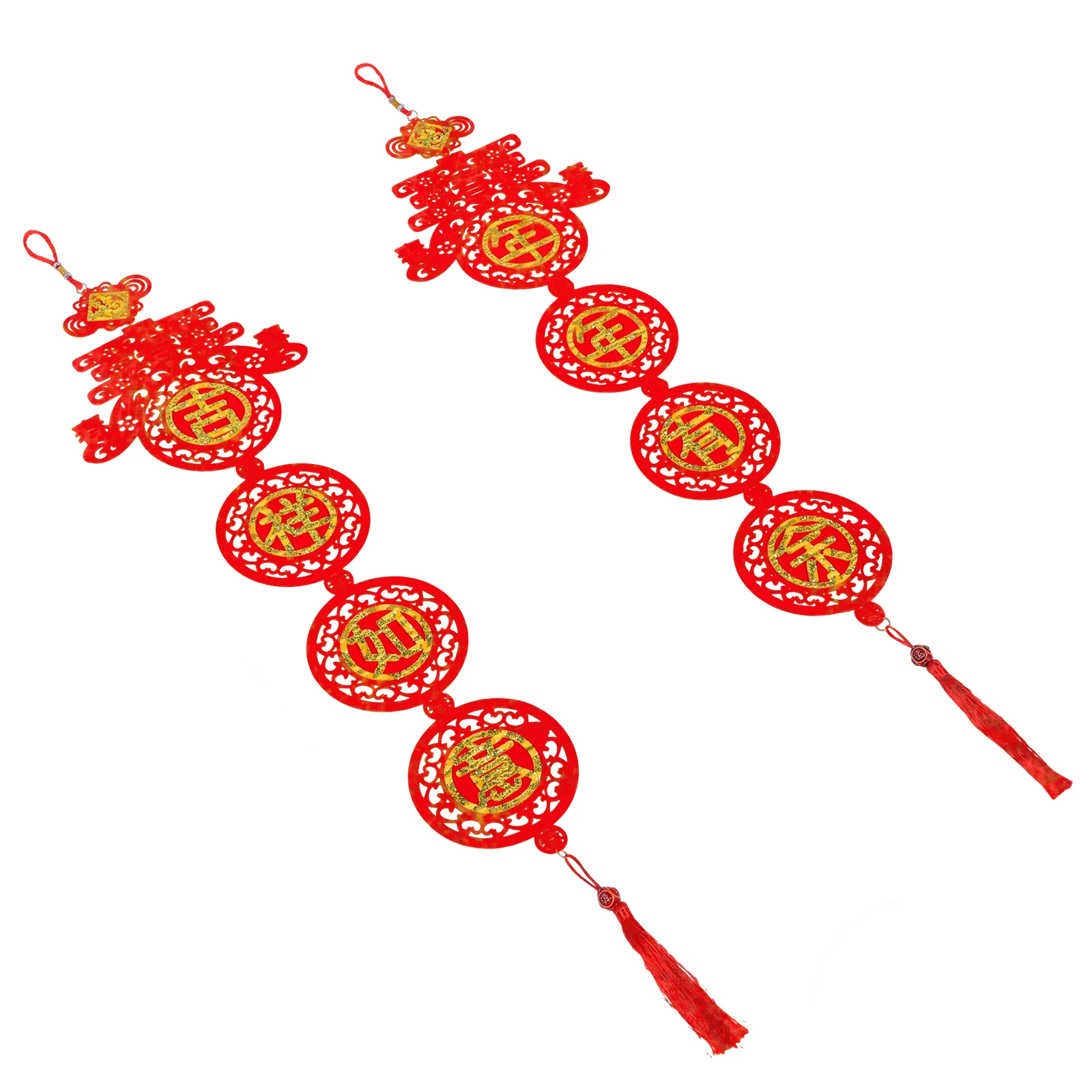 

1 Pair New Year Couplet Home Decorative Couplet Door Decoration Felt Couplet