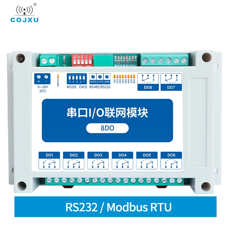 MA02-XXCX0080 8DO с протоколом Modbus RTU ptz-камеры промышленный Класс серийный Порты и разъёмы I/O Сетевой модуль RS232 Интерфейс 8 цифровых данных