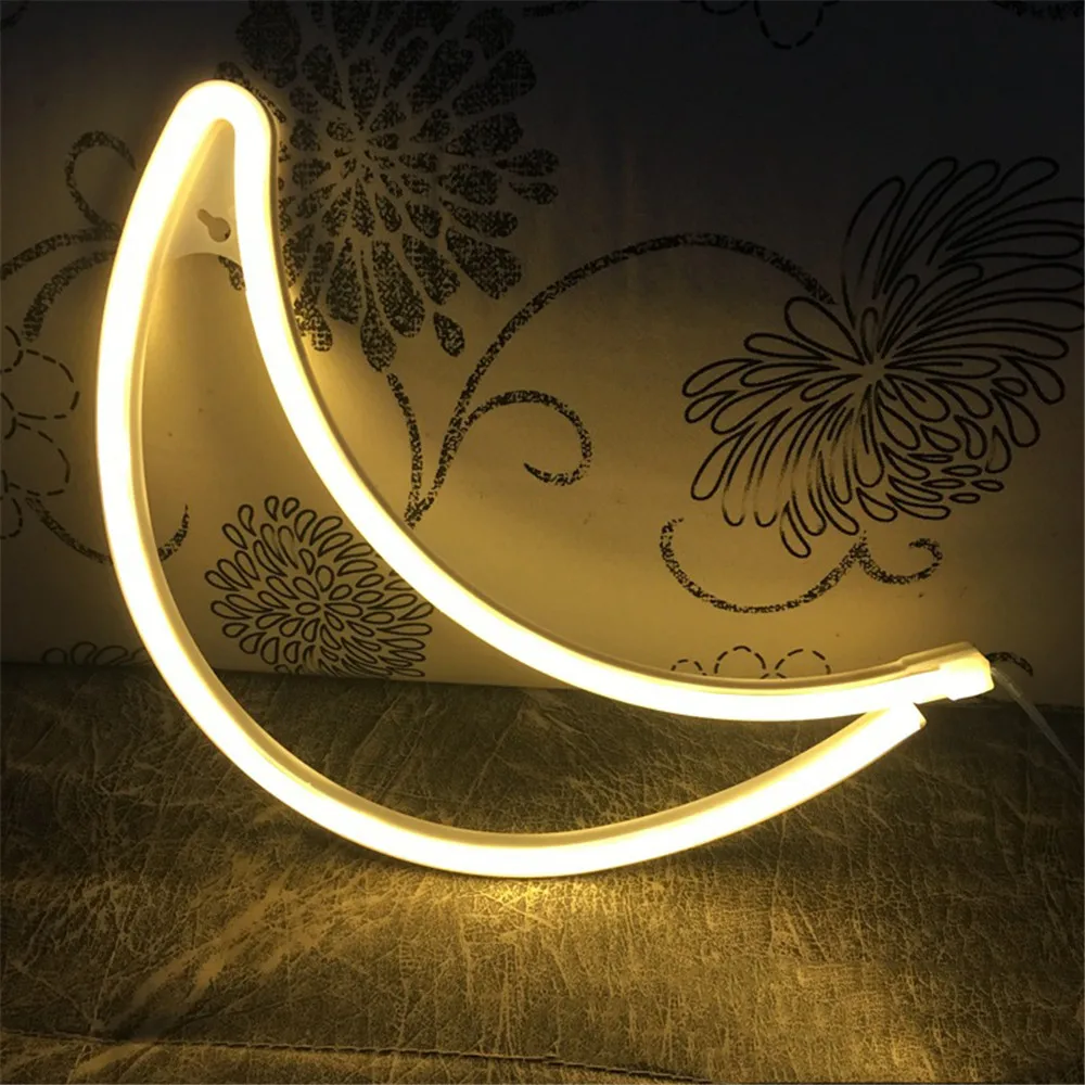 

Led Neon Sign Light Love Flashing Cloud Moon Wall Word Poster Background Room Shop Wedding Christmas Decor Photography Prop