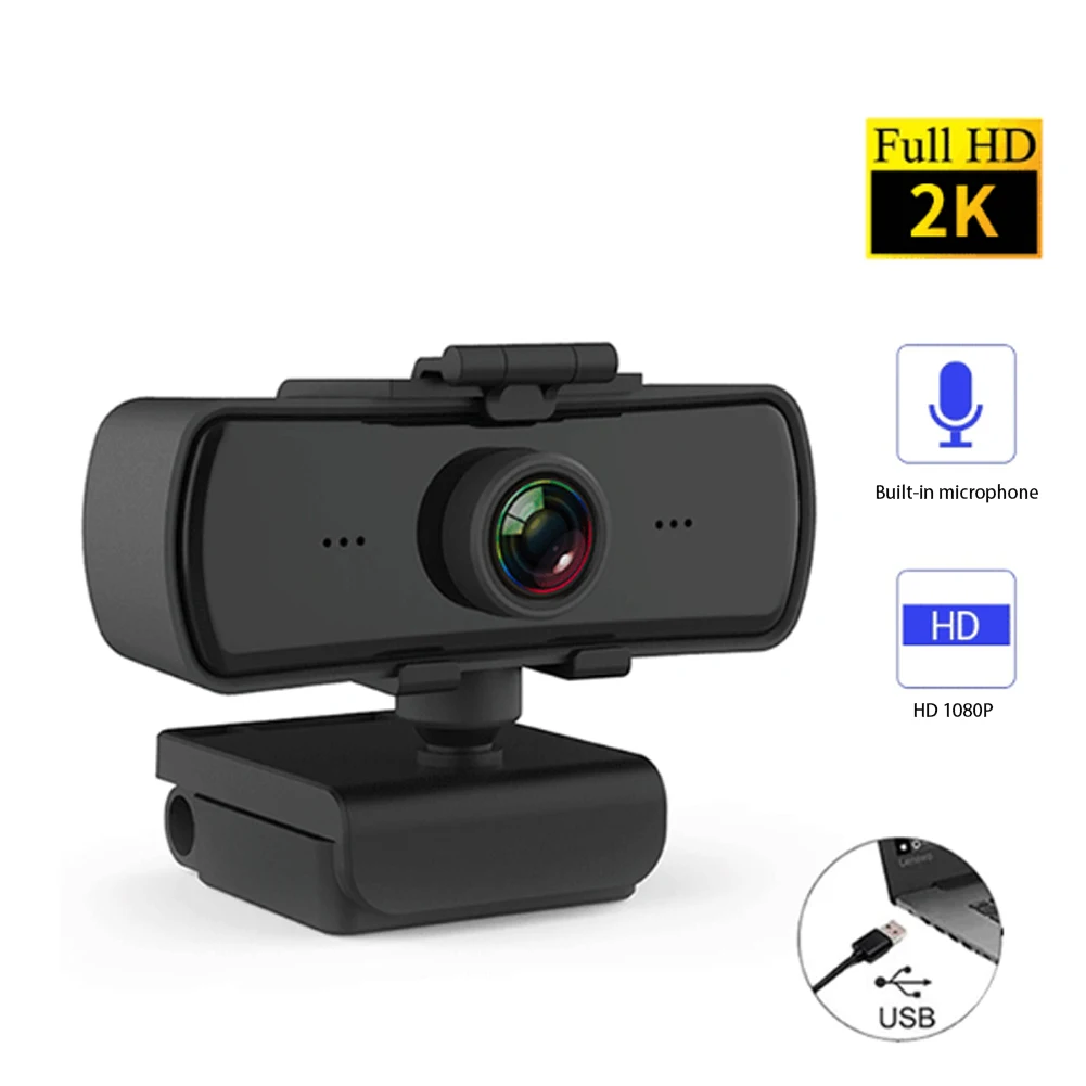 HD 2K 1080P Веб-камера USB Компьютера Веб камера с микрофоном вращающаяся камера для прямой трансляции видео вызов учение конференция