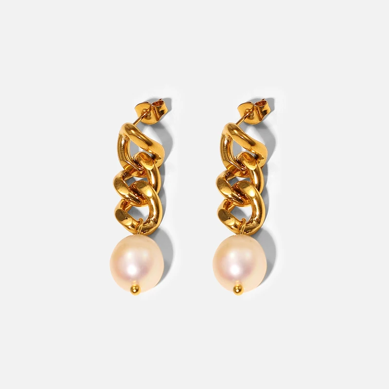 

2022 New 925s 100% Natural Freshwater Pearl Drop Earrings Charm Women Earrings Hot Accessories