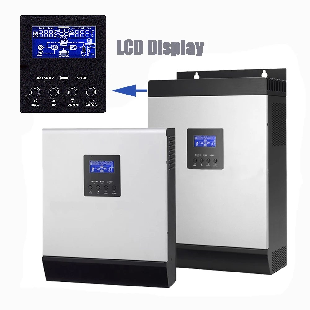 Гибридный солнечный инвертор 5000 Вт Чистая Синусоидальная волна 230VAC встроенный 48