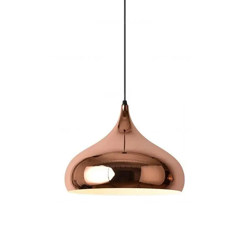 

modern gold pendant light in kitchen restaurant hanging lamp dining room suspension light nordic loft home decoration lighting