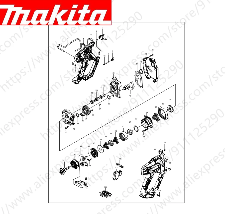 

Maktia for DCS102 Rotor switch stator handle housing bearing Spindle gear (Consult customer service)