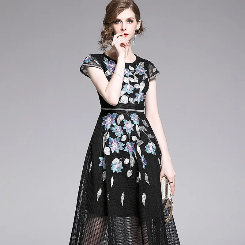 Женское платье 2019 кружевные сетчатые винтажные вечерние сексуальные а силуэта