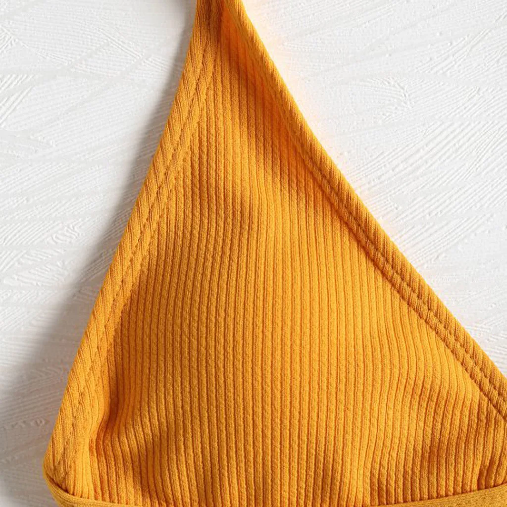 

2021 Summer Bikini Swimsuit Push Up Swimwear Women Sexy Brazilian Thong Bikini Solid Color Push Up Swimsuit