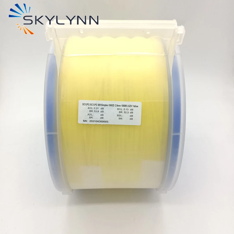 Special 1000 Meter Long SC/UPC SC/APC Fiber Optic Patch Cord SM OS2 G652D SX Core G652D 2.0mm Diameter Jumper Cable LSZH Jacket