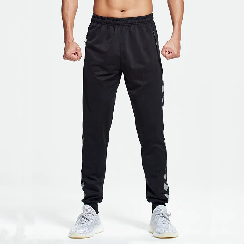 Спортивные Мужские штаны с карманами на молнии Свободные повседневные дышащие