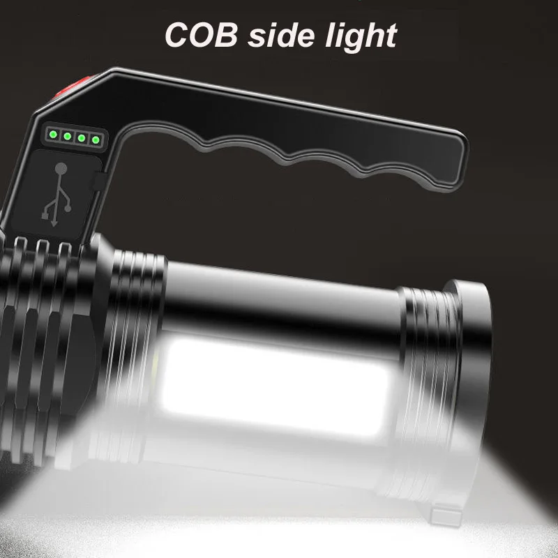 Precio Linterna Led Potente XHP500, Linterna Táctica Recargable Vía Usb X501, Lámpara De Mano, Iluminación Exterior, Envío Gratis, 2 Unidades