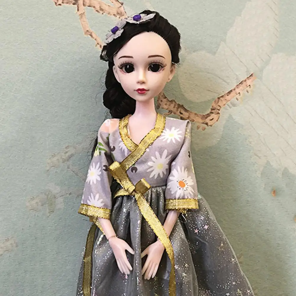 

14 inches Action Figure Miniature Simulation Princess Doll Kid Play Toy Fashion Doll Wig Hair Beautiful Princess Toy for Girls