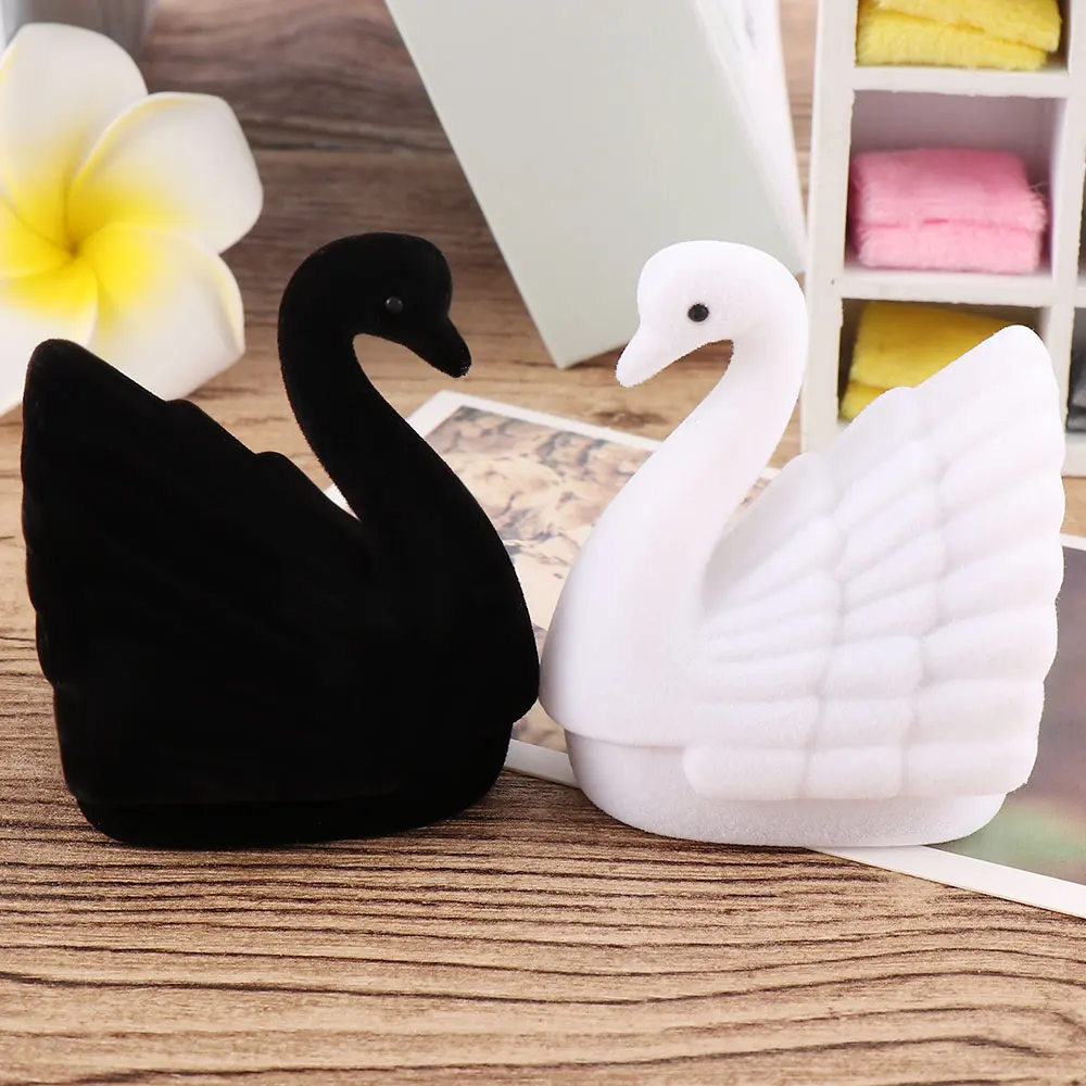 Новинка 2019 новый бархатный чехол с лебедем и кольцом популярная элегантная Милая