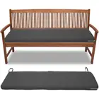 Подушка сиденья уличная однотонная на 23 места, водонепроницаемая, с завязками