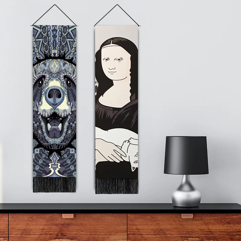 Абстрактный Ретро Тотем стиль Декор для торгового центра гобелен гостиной ткань