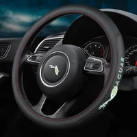 genuine leather car steering wheel cover 15 inch38cm for jaguar f pace f type x type i pace xf xj xe xk