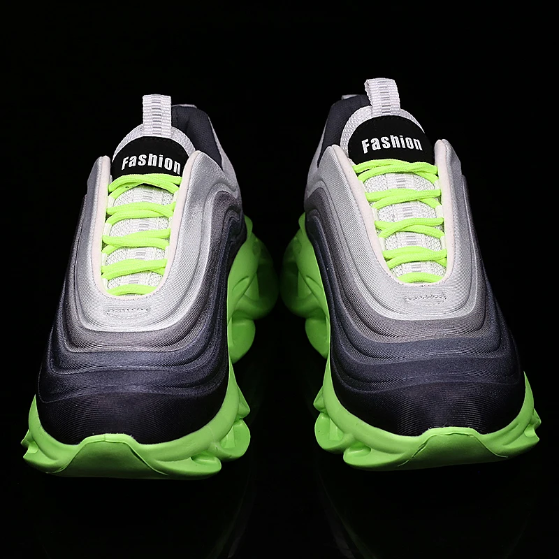 

Solid White Fashion Knitting Casual Shoes Men Sneakers-for-men Zapatillas De Deporte Para Hombre Sneaker Work