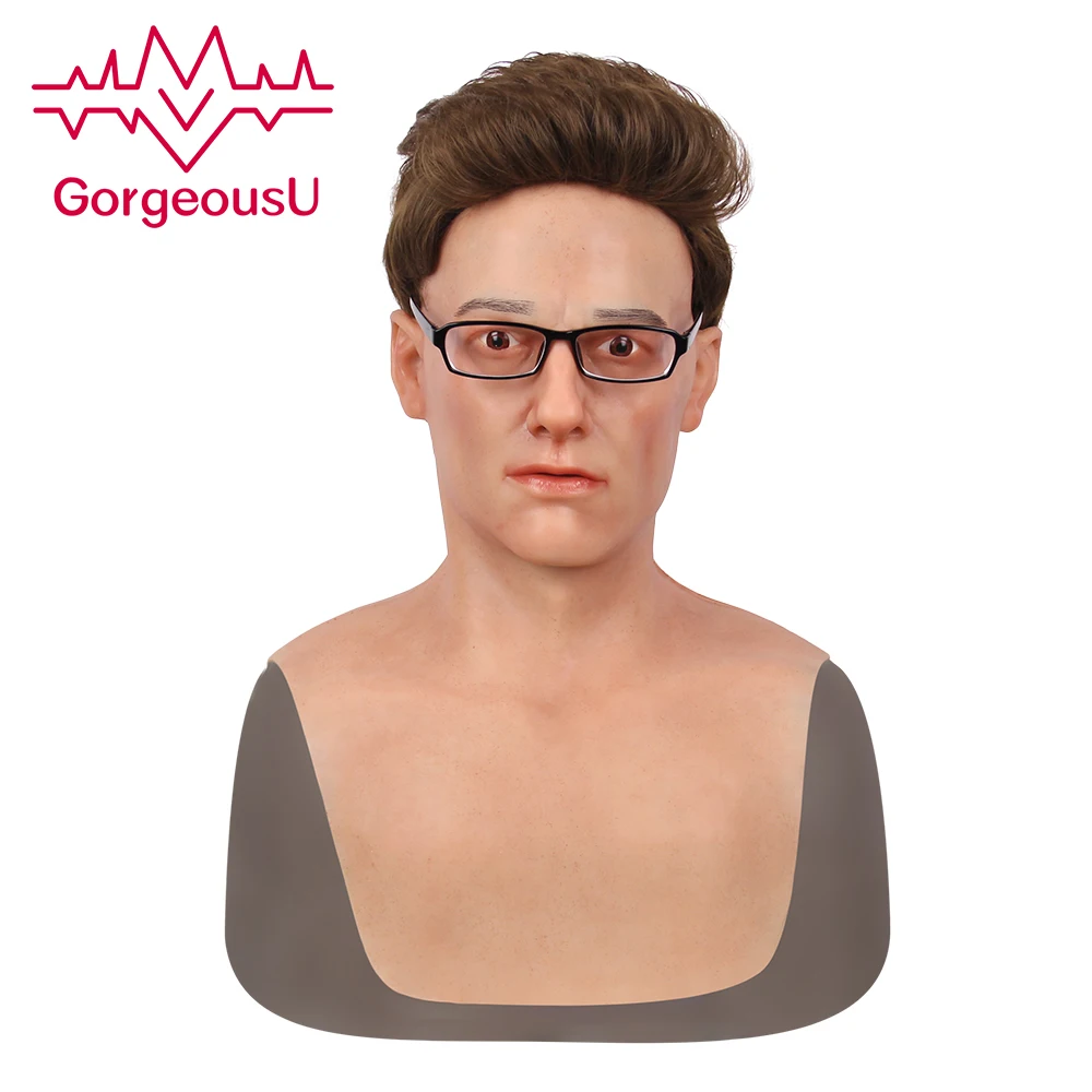 Силиконовая маска для мужчин GorgeousU Реалистичная искусственная Хэллоуина