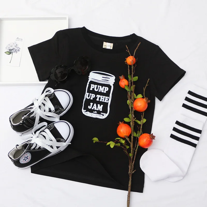 

2020 New Summer Short Sleeve Toddler Children's Clothing Kids Letter Tops & Tees Fashion's Style Children's Wear
