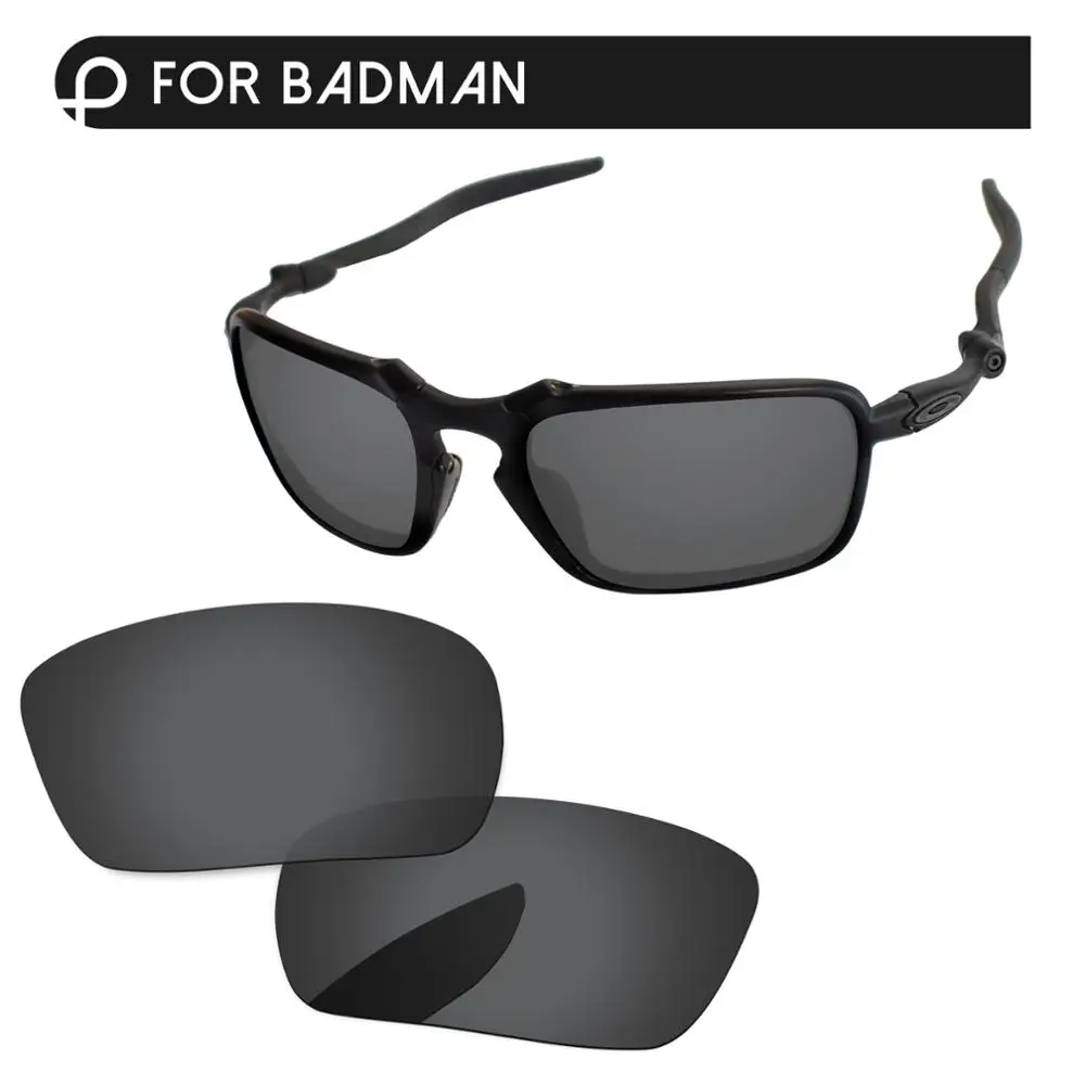 Черные поляризованные Сменные линзы Papaviva для солнцезащитных очков Badman OO6020