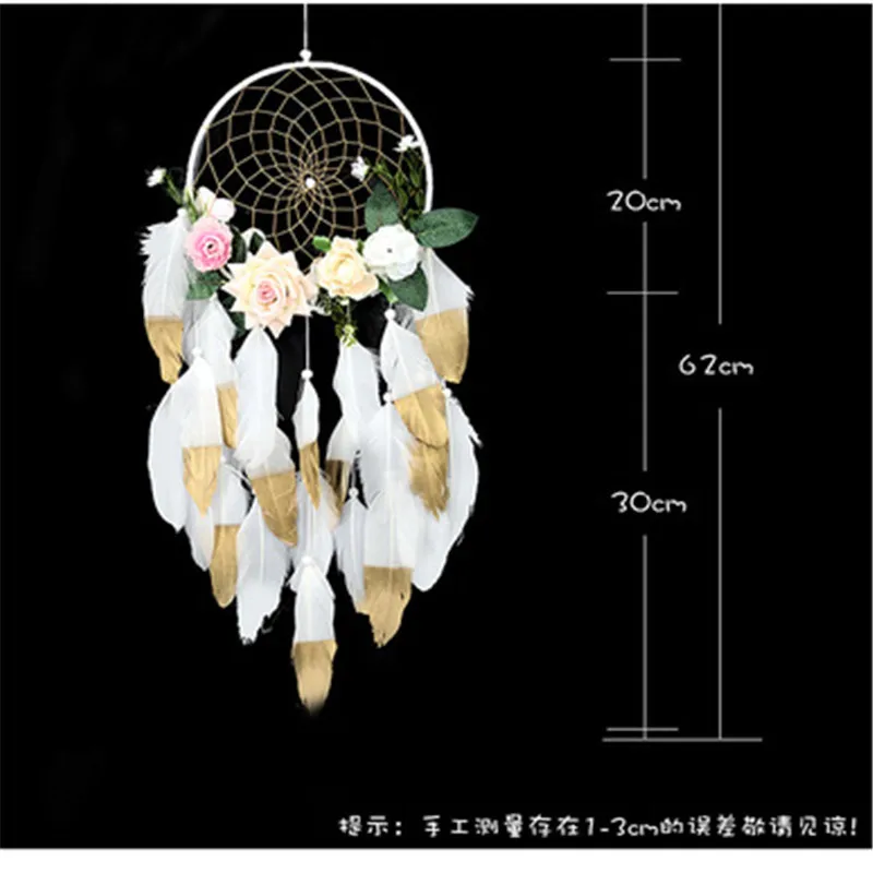 

Dream Catcher Handmade Hanging Pendant For Kids Room Car Decor Lucky Dream Catcher Flower Feather Wall Hanging Decoration Gift