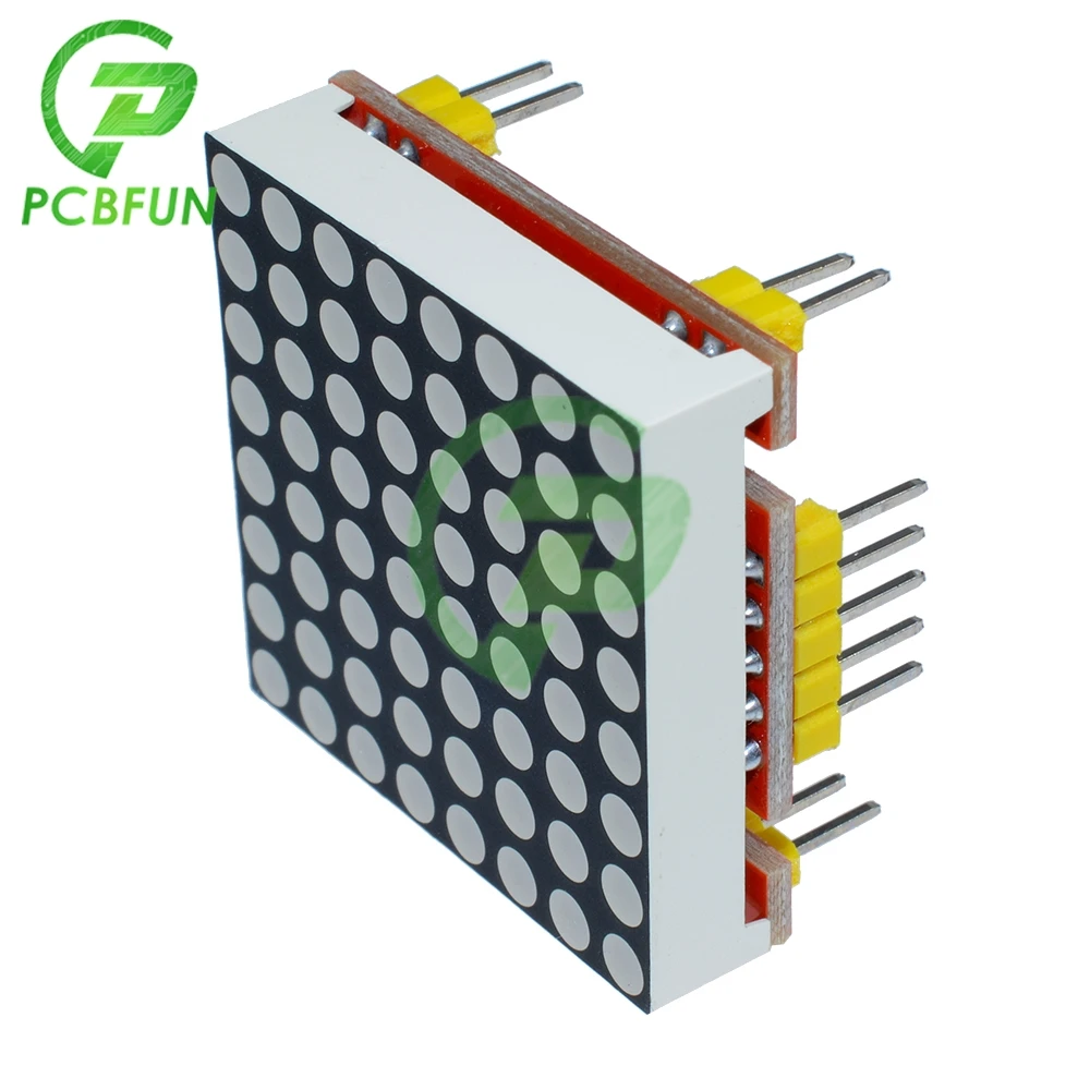 Красный MAX7219 точечно-матричный модуль привода 8x8 матричный общий анод 5V 3 V для 51 VCC