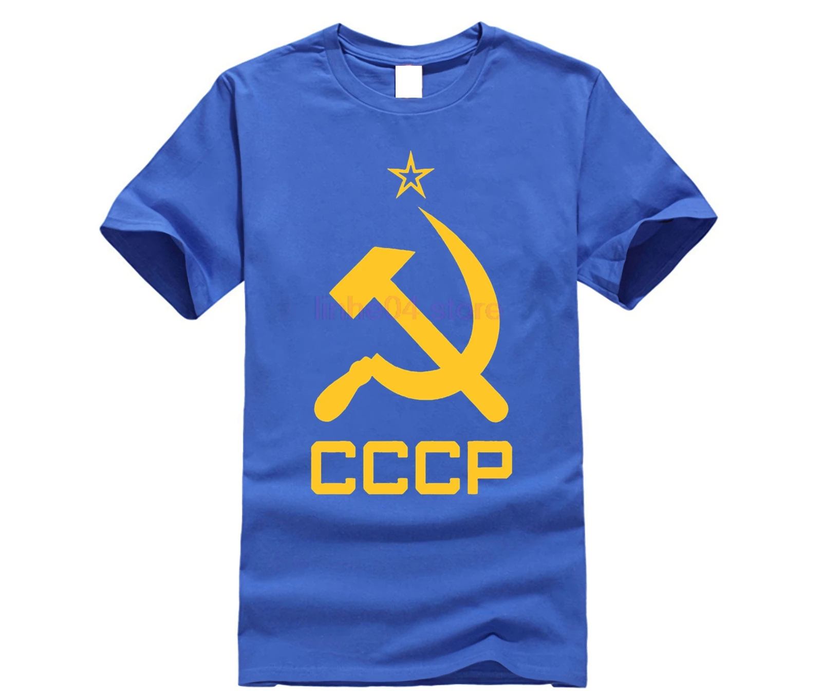 Футболка СССР с молотом и серпом Советский Союз Красная футболка летняя Мужская