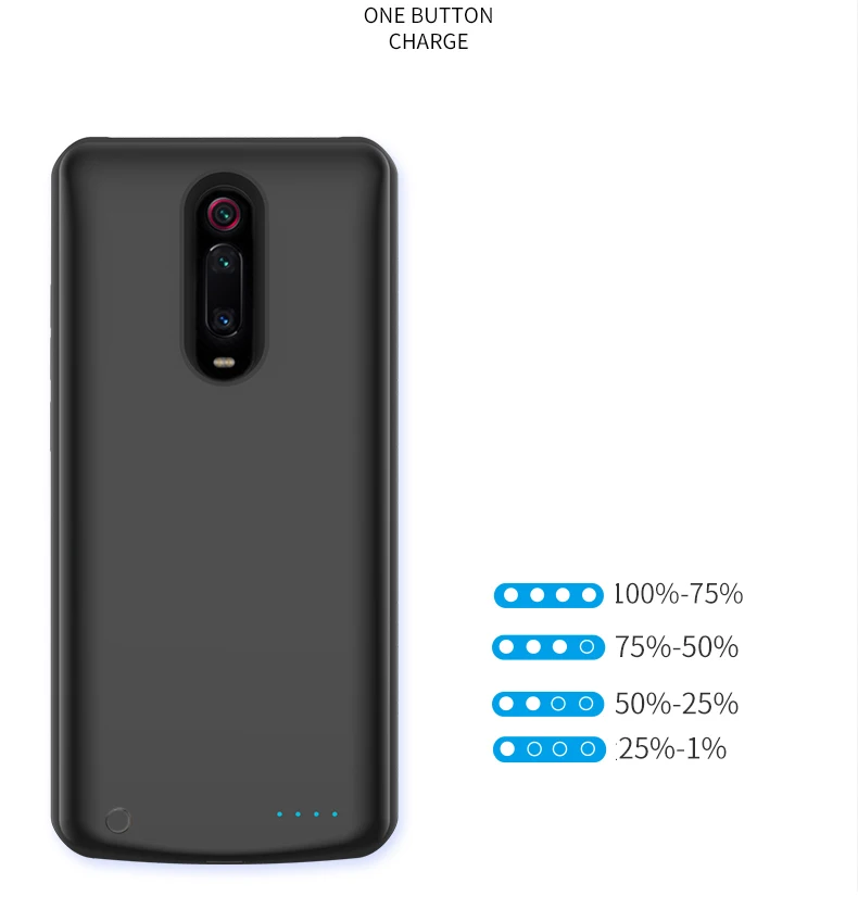Силиконовый противоударный чехол для зарядного устройства для Xiaomi Mi 9T резервного питания чехол для Xiaomi Mi 9t Pro зарядное устройство задняя крышка чехол