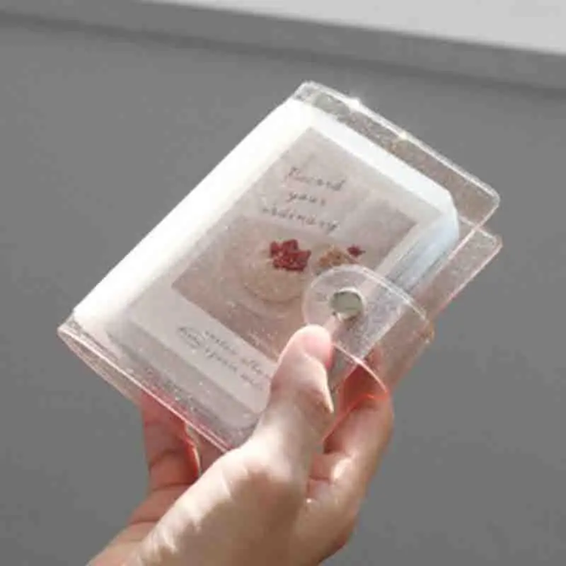 Card Bag Photo Holder Cute Mini Photo Album Business Card Bag Jelly Color Card Holder photo album 2020 new