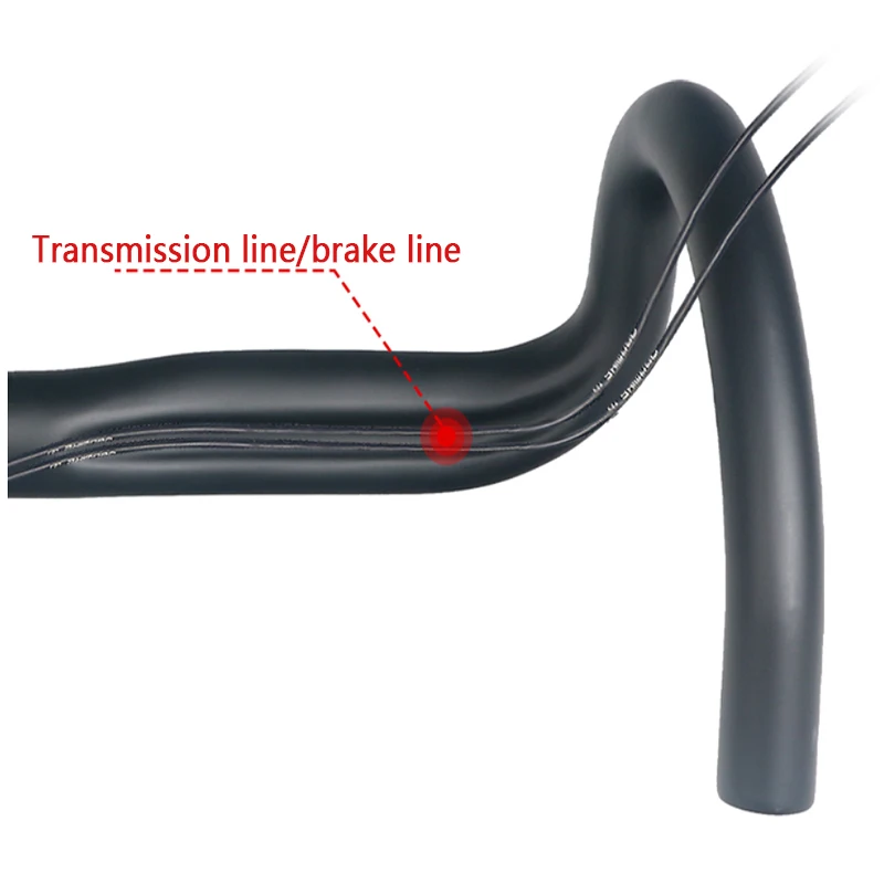 TOSEEK полный углеродное волокно руль для велосипеда внутренней маршрутизации