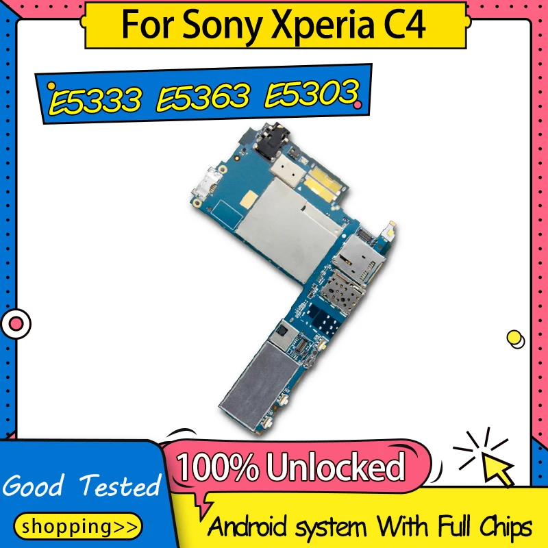 100% разблокированная материнская плата для Sony Xperia C4 E5333 E5363 E5303 Android OS логическая с