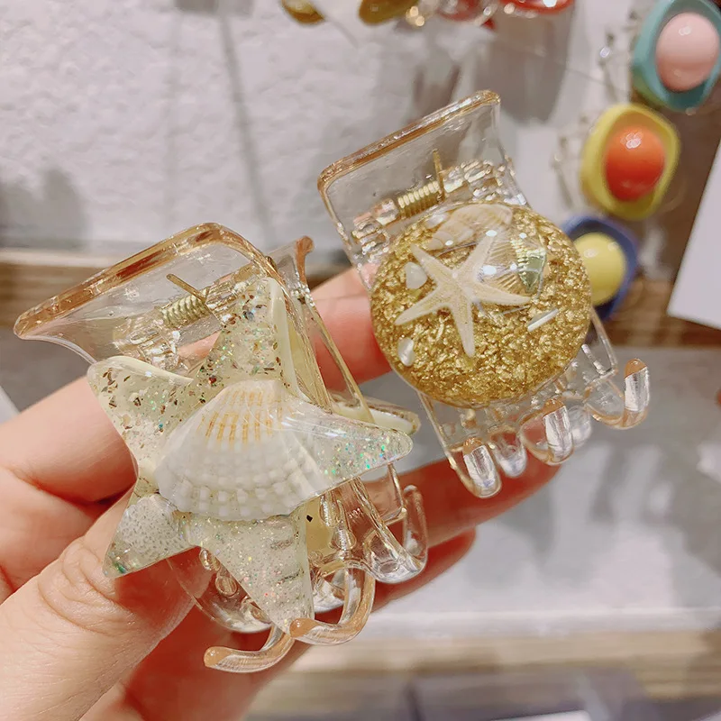 

Модная женская Милая Звездная Морская звезда, мини-заколка для волос, аксессуары для волос, красивая Заколка-краб для волос, головной убор