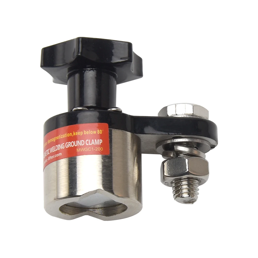 

200A Hardness Iron Accessories Magnetic Connector Lightweight Small Welding Ground Clamp Soldering Holder Adjustable Tool