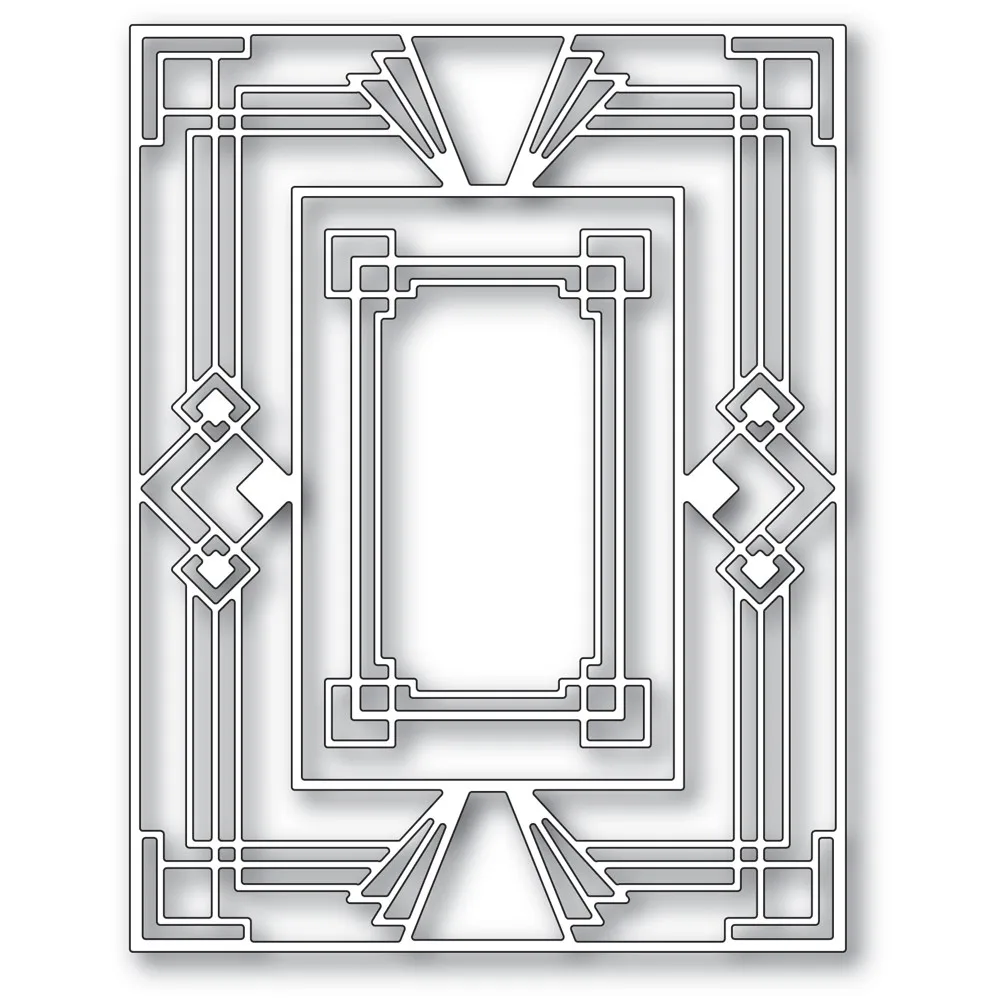 

2021 Hot Sale Ladder Decorative Frame Metal Cutting Mold Scrapbook Embossing Template Greeting Card Handmade