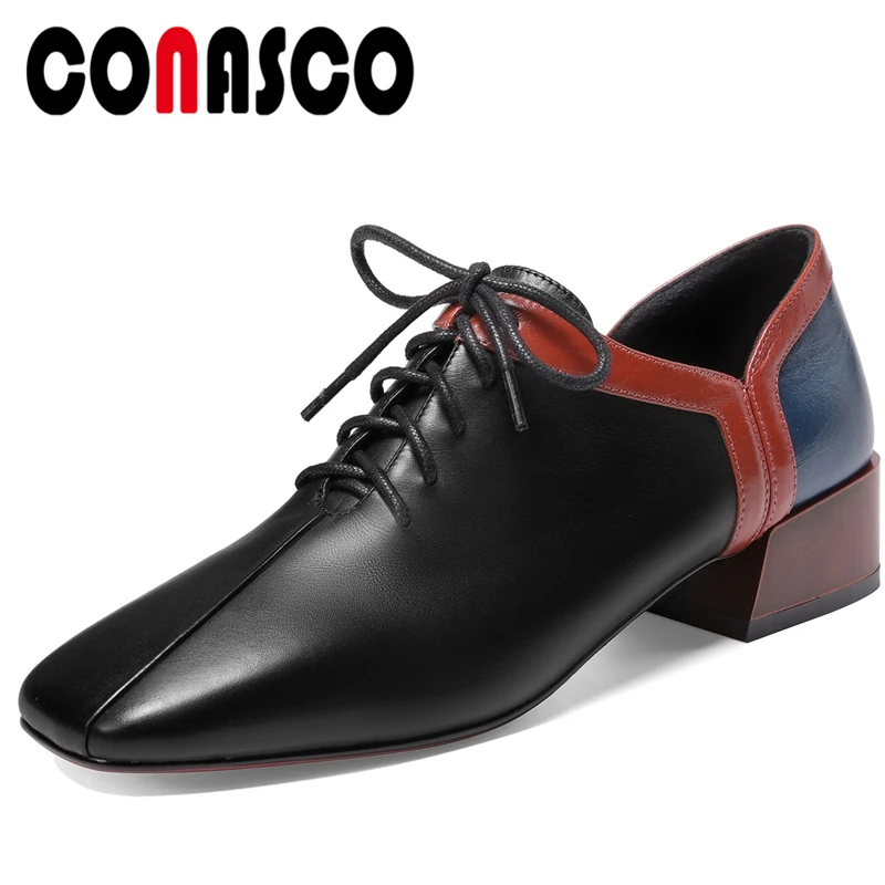 CONASCO Весна новое поступление для женщин из коровьей кожи Повседневные свадебные