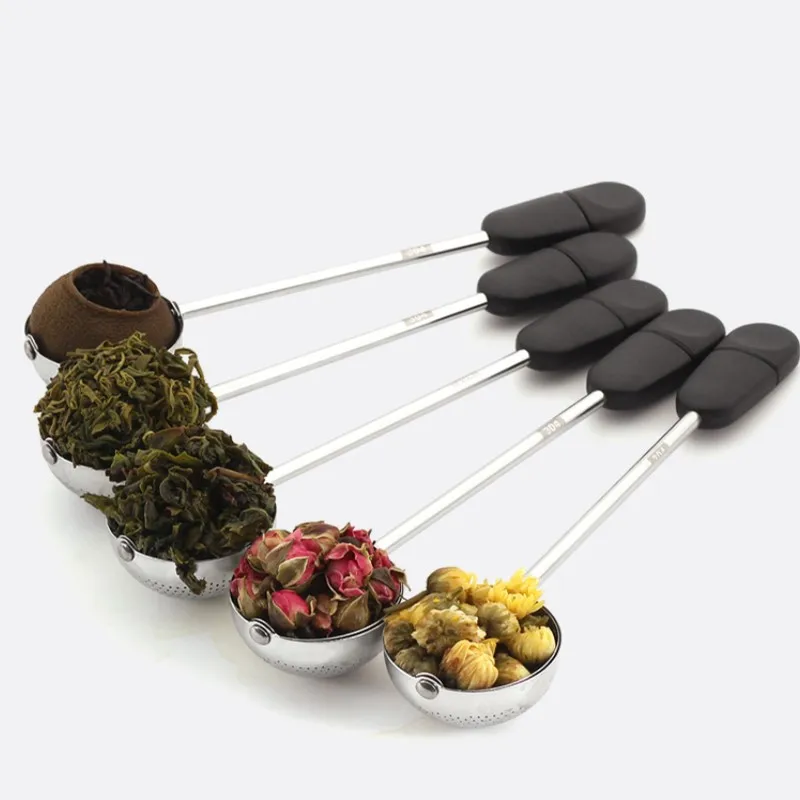 

Stainless Steel Tea Strainers Rotatable Filter Soup Pot Tea Spoon Tea Drain Filter Easy Clean Mesh Teapot Home Kitchen Tool