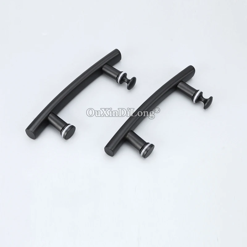 

Brand New 2PCS Stainless Steel Frameless Shower Glass Sliding Door Handles Glass Door Pull / Push Handles Hole Distance 145mm