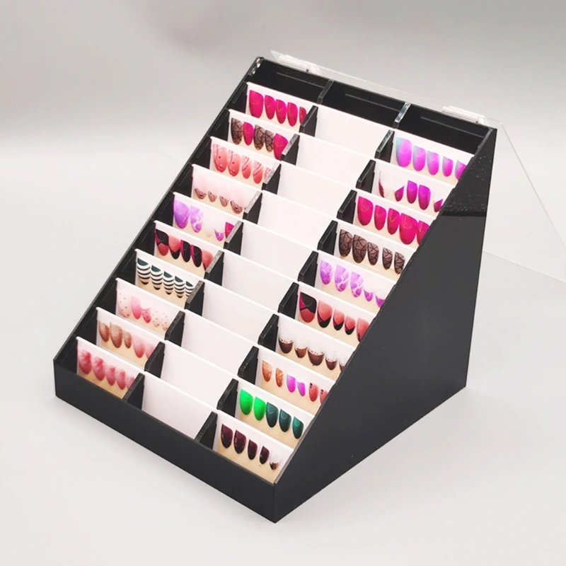 

30 Grids Fake Nail Tips Color Display Holder Storage Box for Nails Art Decoration Container Organizer