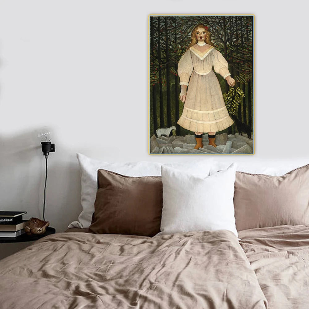 Художественная Картина на холсте девочка в розовом | Дом и сад