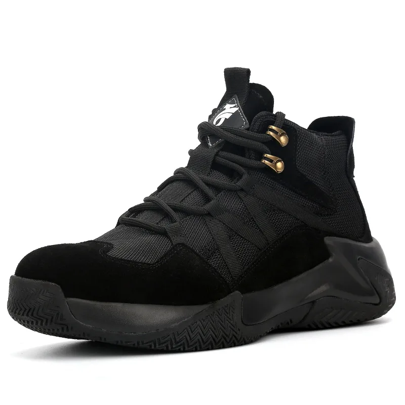 Кроссовки мужские из дышащей сетчатой ткани со стальным носком | Обувь