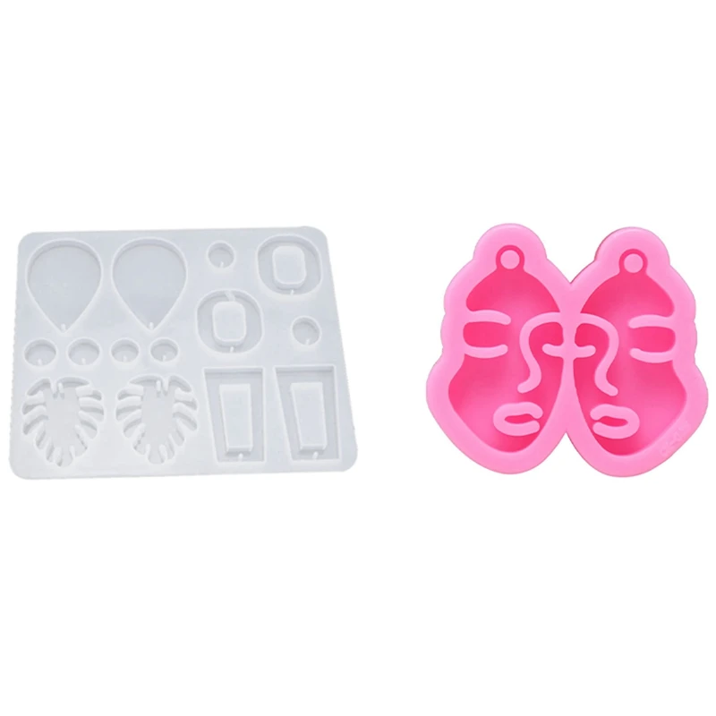 

Глянцевая силиконовая форма для сережек с лицом девушки, силиконовая форма для самостоятельного изготовления сережек, подвесок, форма для ...