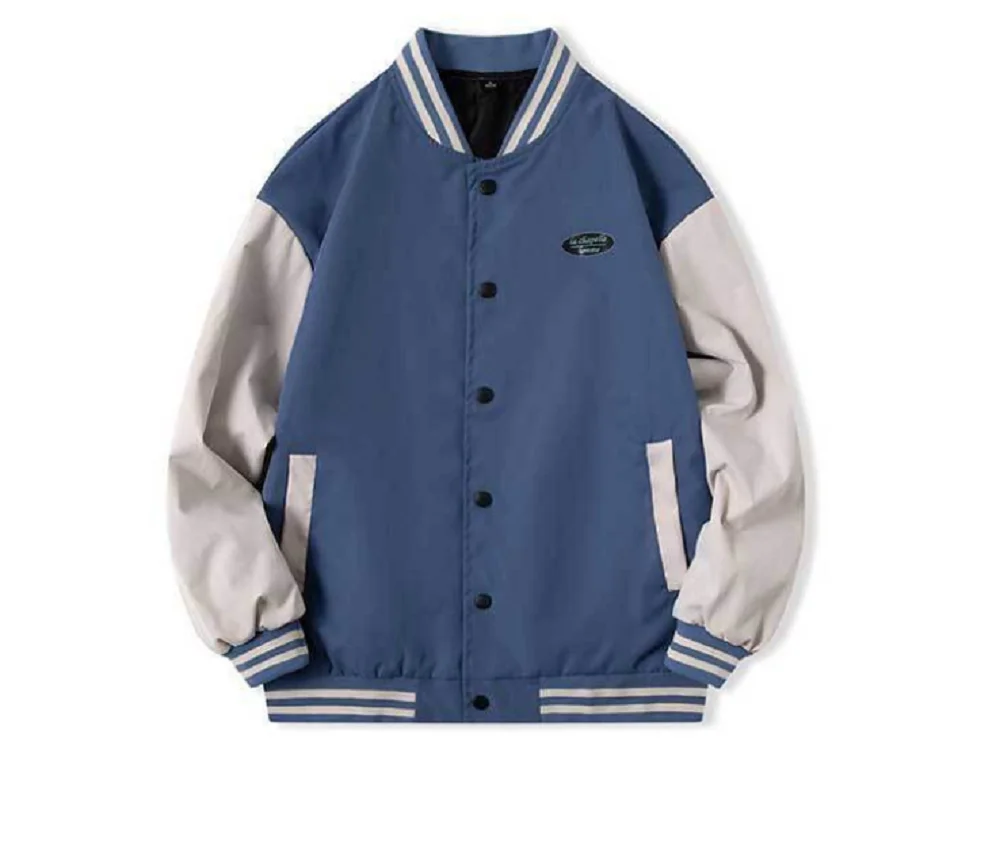 

Men's autumn college student jacket men's baseball uniform jacket men's loose student uniform fashion casual jacket warm jacket