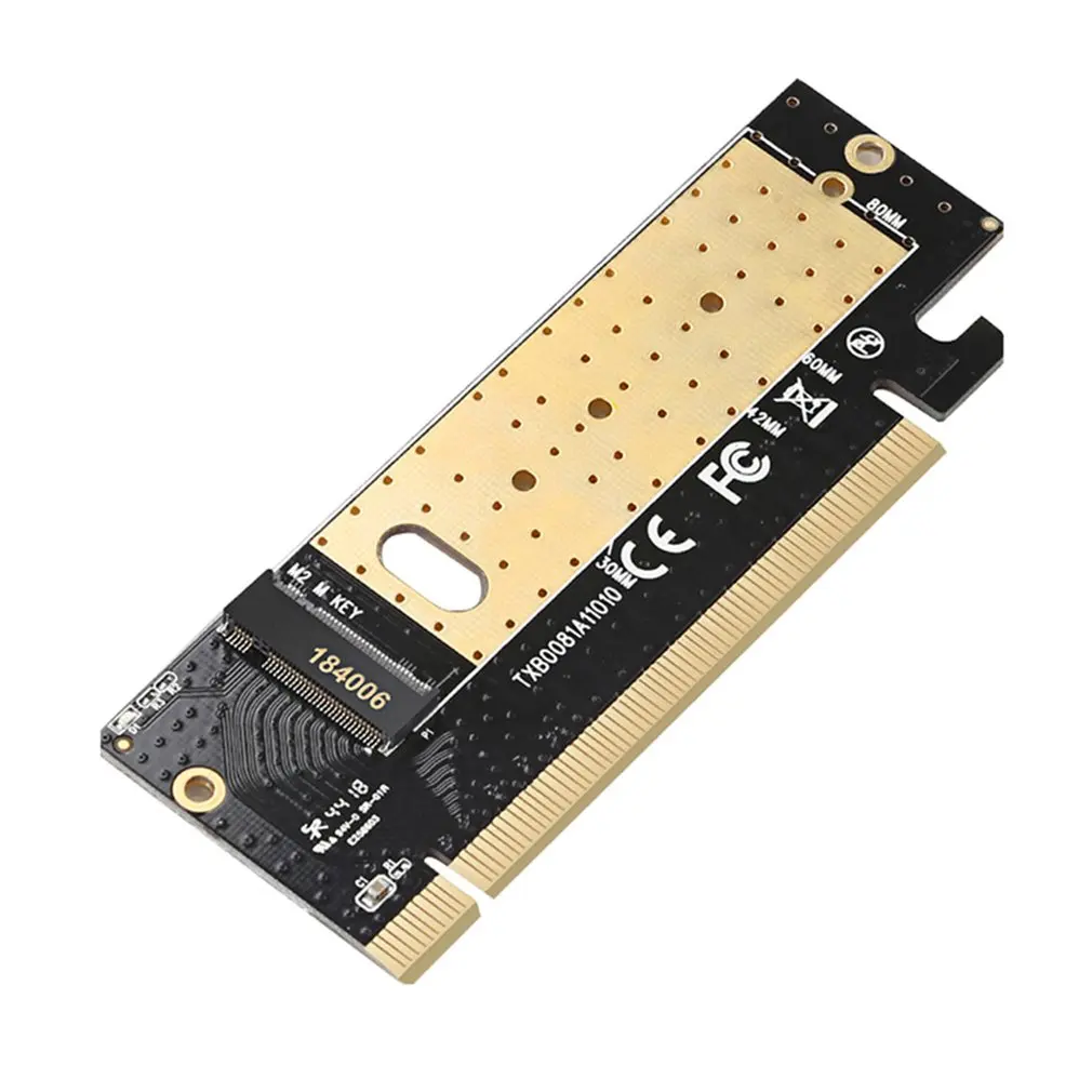 

M.2 NVMe SSD NGFF TO PCIE 3.0 X16 X4 Adapter M Key Interface Expansion Card Support 2230 to 2280 SSD