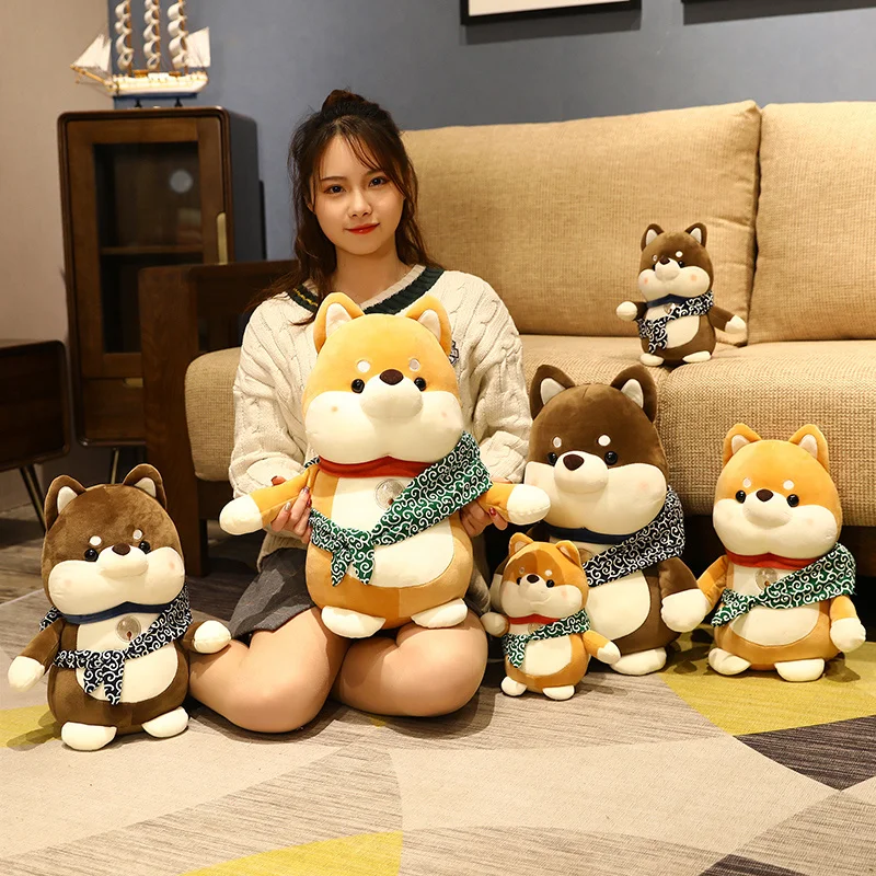 Японская кавайная плюшевая игрушка в виде животных набитая жир Шиба ину собака