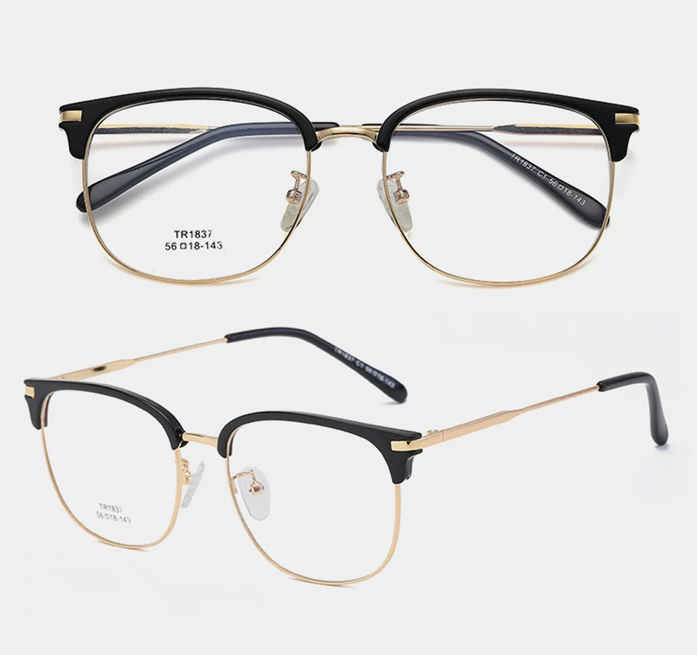 

TR90 Vintage Men Women Ultralight Round Frame Custom Made Myopia Glasses -1 to -6 and Reading Glasses 1 to 4
