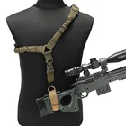 Тактический винтовочный оружейный ремень веревка Охота приклад нейлоновый ремень Регулируемый Пейнтбольный военный оружейный ремень для обвязки пряжки