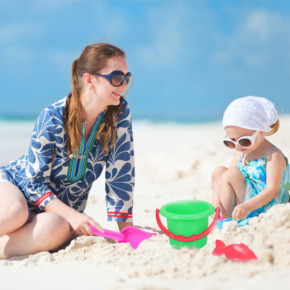 

8 Sets Kids Beach Set Interesting Sand Playing Tool Set Playing Sand Bucket