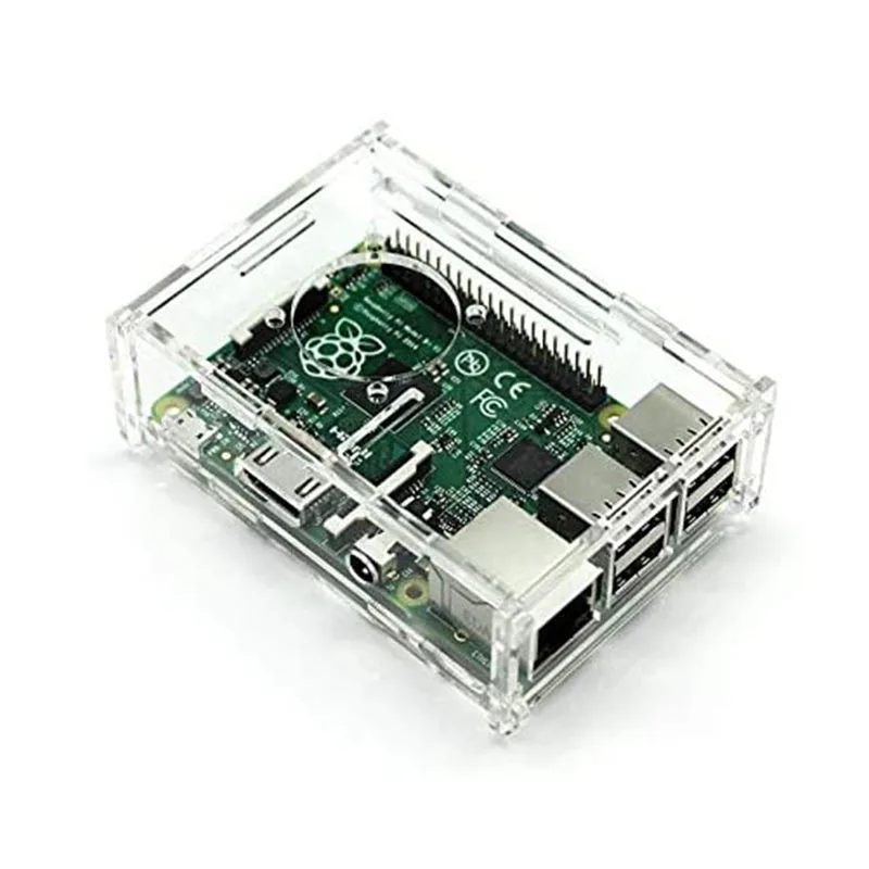 Чехол Raspberry Pi 4 с охлаждающим вентилятором радиаторами и защитной сеткой для