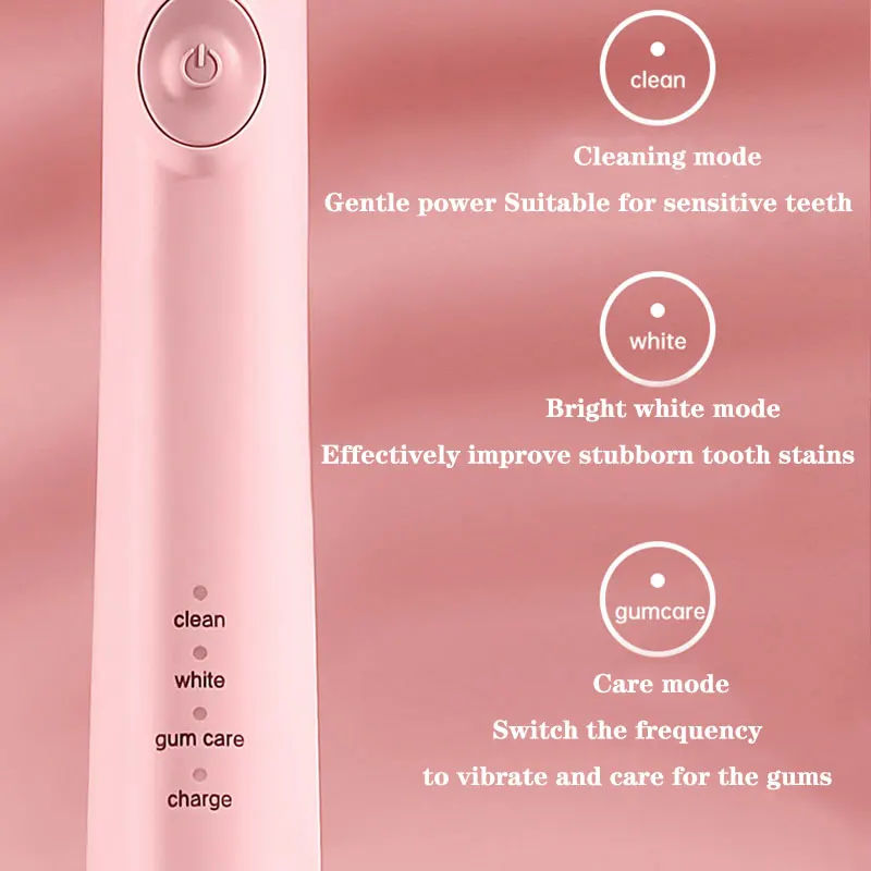 

2021 Hot Sale Ultrasonic Sonic Rechargeable Smart Electronic Whitening Adult Timer Electric Toothbrush